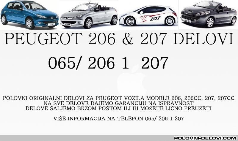Peugeot  206 CC HDI Motor I Delovi Motora
