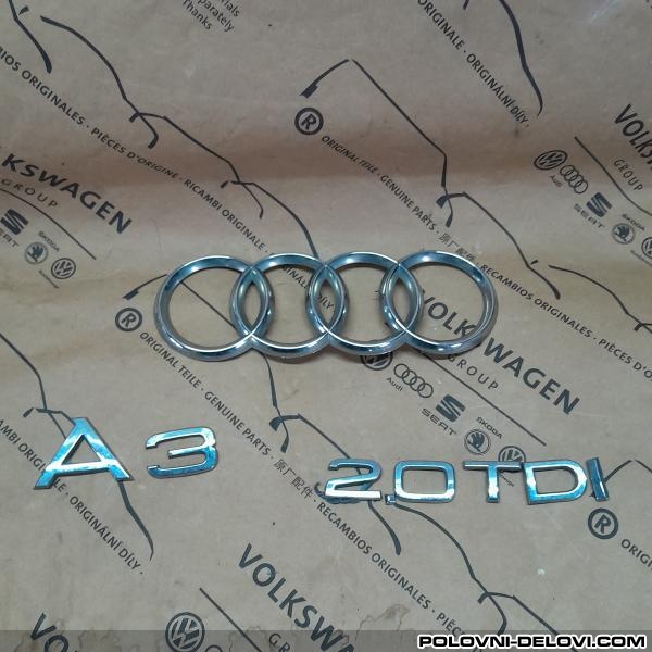 Audi  A3 Oznake A3 2.0 TDI Razni Delovi