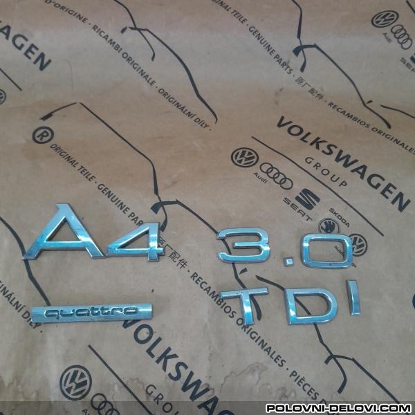 Audi  A4 3.0 Tdi Oznake Karoserija