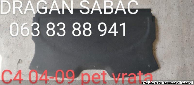 Citroen  C4 Daska Polica 5 Vrata Enterijer