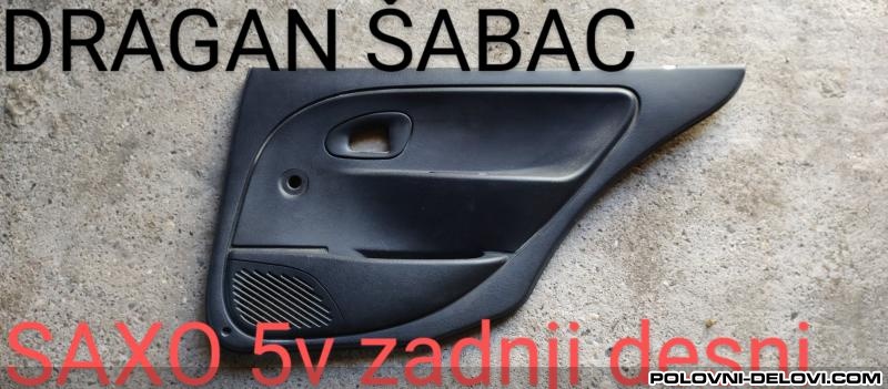 Citroen  Saxo Tapaciri  Enterijer