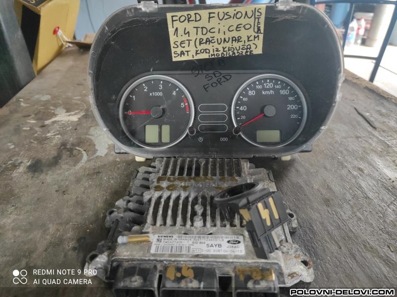 Ford  Fusion Racunar. Km Sat. Kod Elektrika I Paljenje
