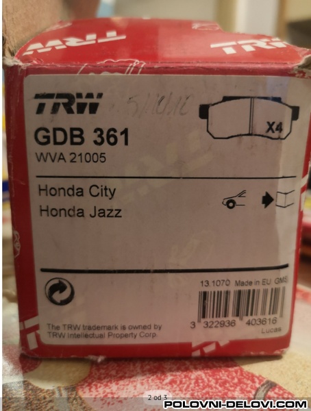 Honda  Jazz 1.4 Kocioni Sistem