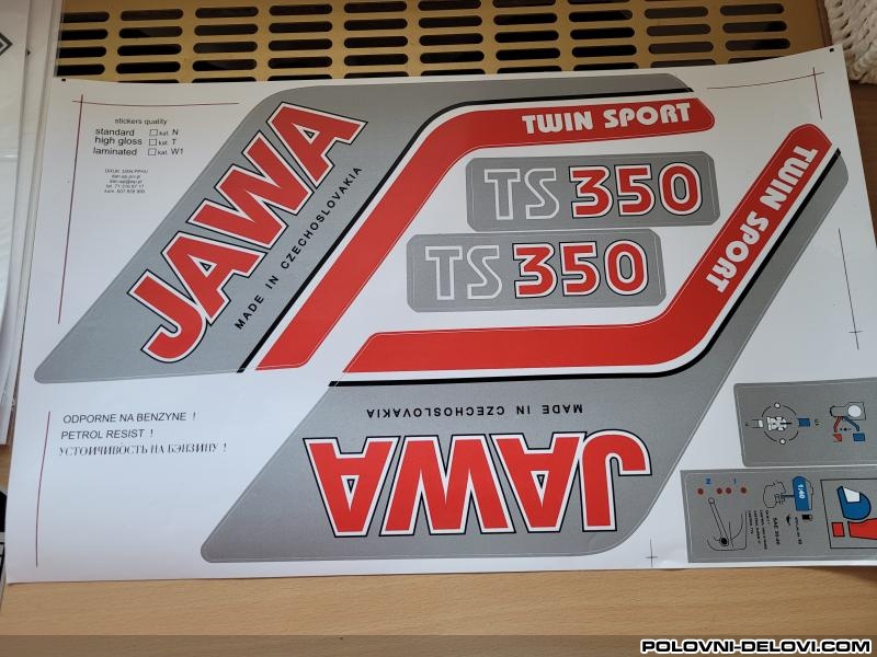 Jawa Nalepnice JAWA 350 t Ram i delovi rama