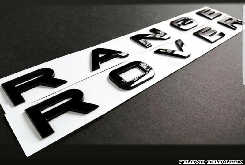 Land Rover  Range Rover  Natpis