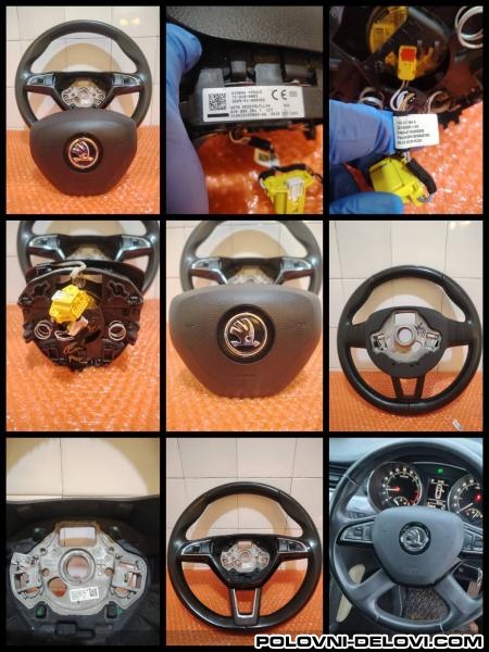 MULTIFUNKCIONALNI VOLAN AIRBAG KOMPLET POJEDINACNO Octavia 