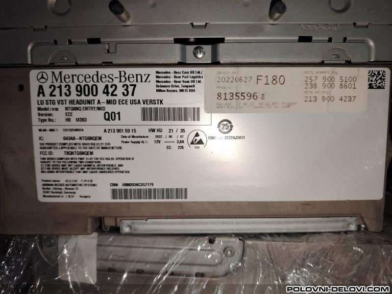 Mercedes  E A 213 900 42 37 Elektrika I Paljenje