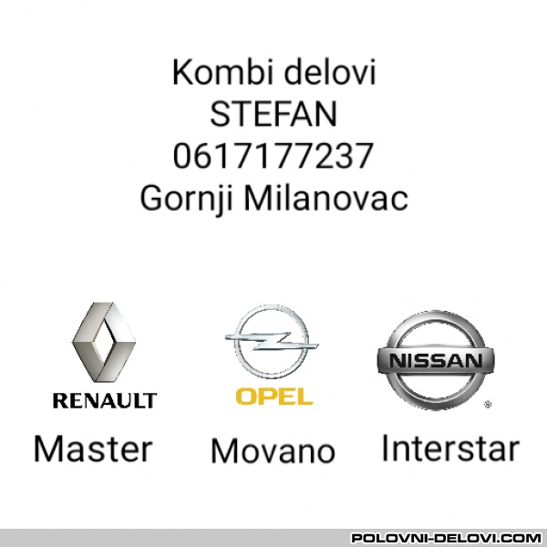 Opel Movano  Kompletan Auto U Delovima
