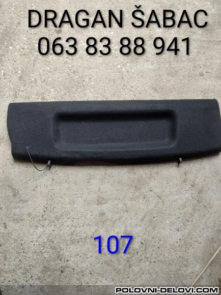 Peugeot  107 Polica  Enterijer