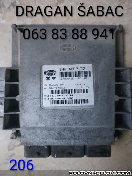 Peugeot  206 Kompjuter  Elektrika I Paljenje