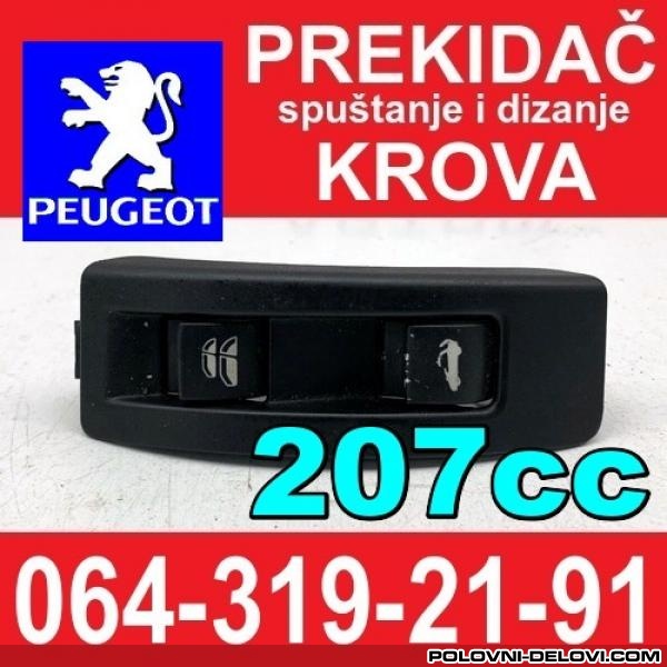 Peugeot  207 CC PREKIDAC KROVA 207cc Elektrika I Paljenje