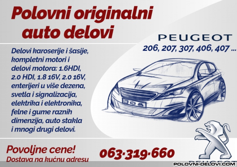 Peugeot  307  Razni Delovi