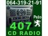 Peugeot  407 CD Radio Pezo 407 Audio