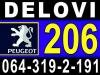 Pezo 206 Letva Volana DELOVI