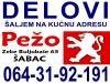 Pezo 206 Letva Volana DELOVI