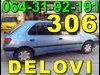Pezo 306 HAUBA Blatobran Krilo STAKLO VRATA - DELOVI