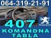 Pezo 407 SEDISTA Tapaciri DISPLEJ TABLA