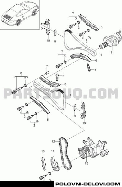 Porsche  911 3.4 Motor I Delovi Motora