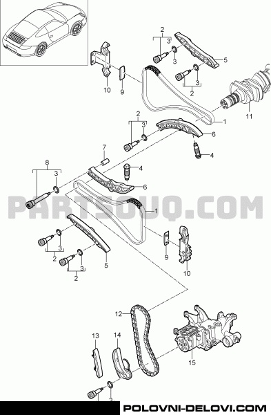 Porsche  911 3.4 Motor I Delovi Motora