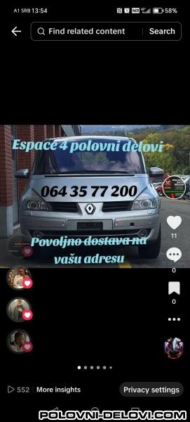 Renault  Espace Dci Kompletan Auto U Delovima