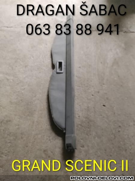 Renault  Grand Scenic Roletna Gepeka  Enterijer