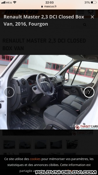 Renault  Master 2.3 Enterijer