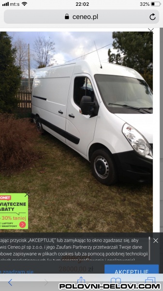 Renault  Master 2.3 Kompletan Auto U Delovima