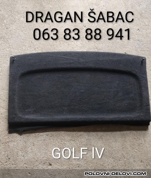 Volkswagen  Golf 4 Polica Gepeka  Enterijer